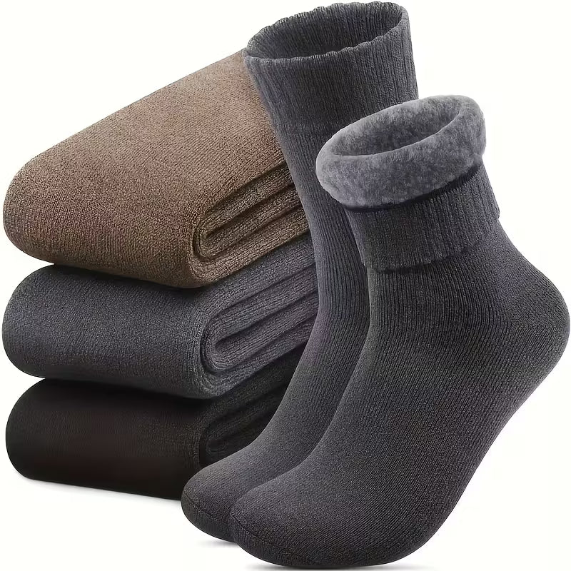 Winter-Socken für Herren – ideal für Outdoor, Arbeit & Freizeit (3 Paar)